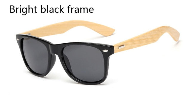 17 color Wood Sunglasses Men women square bamboo Women for women men Mirror Sun Glasses