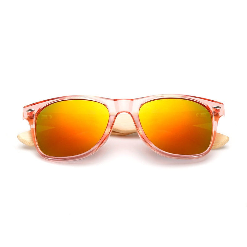 17 color Wood Sunglasses Men women square bamboo Women for women men Mirror Sun Glasses
