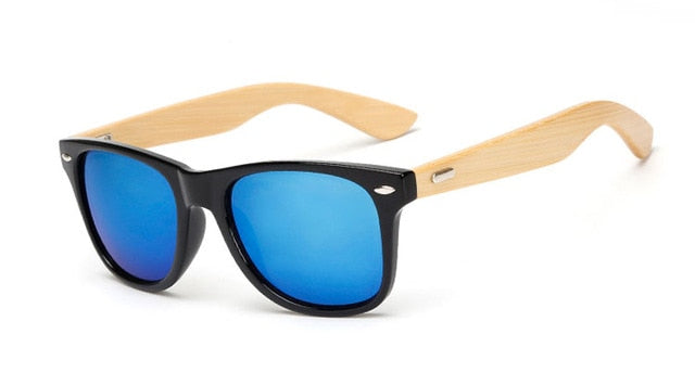 17 color Wood Sunglasses Men women square bamboo Women for women men Mirror Sun Glasses